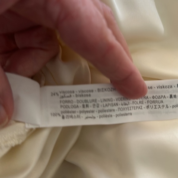 Zara Lacey Floral Lined Rhinestone Button Party Dress S - Picture 12 of 13